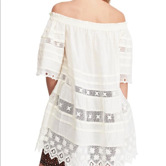 NWT Free People White Sounds of Summer Tunic Top M - Picture 10 of 11